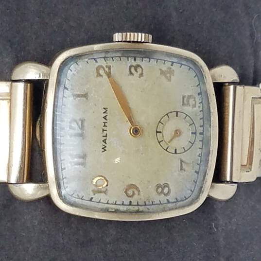 Waltham 10k Gold Filled 6/0-C Mvmt 17 Jewels Manual Wind Vintage Watch image number 1