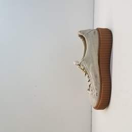 Puma Shoes | Puma X Fenty By Rihanna Suede Creepers Sneakers | Color: Cream Size 7.5 alternative image