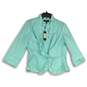 NWT Womens Mint Ruffle 3/4 Sleeve Cropped Jacket Size 12P image number 1