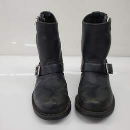 Frye Women's Black Leather Short Harness Boots Size 5 alternative image