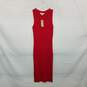 MICHAEL Michael Kors Red Ribbed Knit Sleeveless Dress WM Size M NWT image number 1