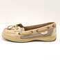 Sperry Angelfish Linen Boat Shoes Oat 6 image number 2