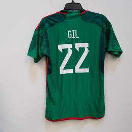 Mens Green Mexico Gil #22 Soccer National Teams Pullover Jersey Size Small alternative image