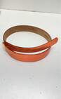 Donna Karan Orange Leather Belt Size M image number 12