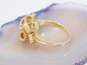 14K Yellow Gold 0.06 CT Diamond Coil Cocktail Ring 4.4g image number 2