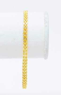 14K Yellow Gold Double Rope Chain Bracelet 4.4g