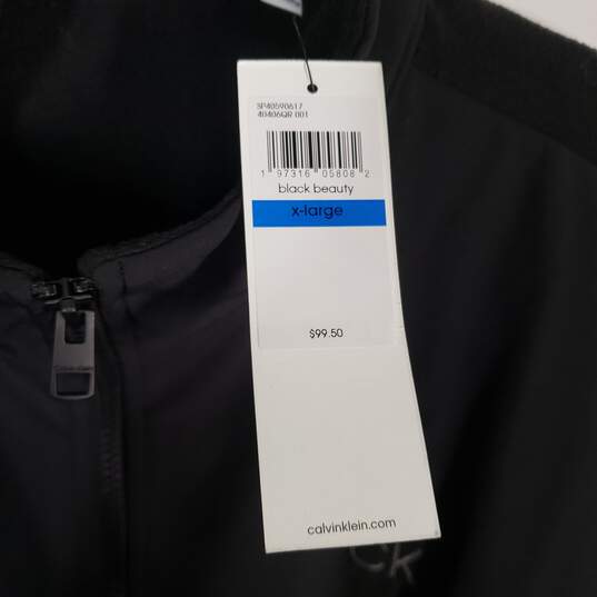 NWT Mens Mock Neck Pocket Long Sleeve Full-Zip Jacket Size X-Large image number 4