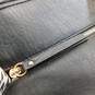 Jessica Simpson Black Faux Leather Gold Chain Shoulder Tote Bag image number 3
