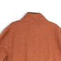 NWT Mens Orange Mock Neck Long Sleeve Pullover Sweatshirt Size XXL image number 4