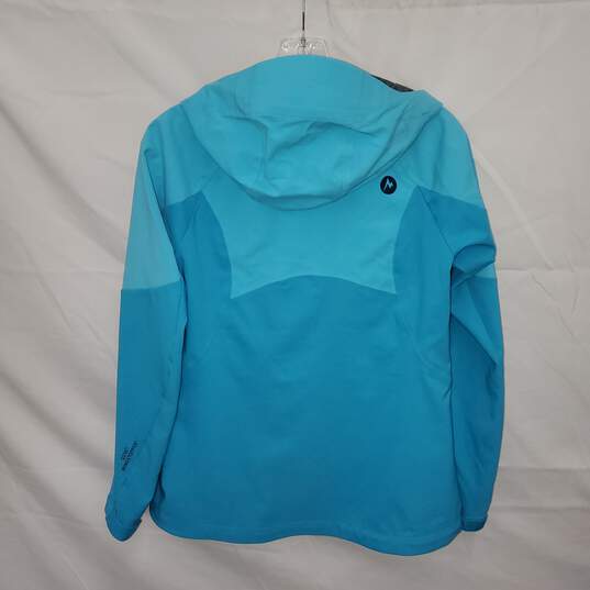Marmot Blue Gore Windstopper Full Zip Hooded Jacket Size M image number 2