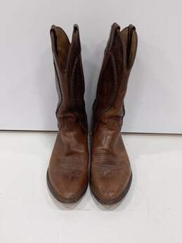 Dan Post Men's Leather Western Pull On Boots Size 11D