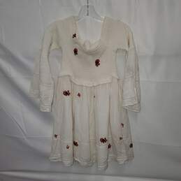 Free People Counting Daisies Embroidered Off the Shoulder Dress Size S alternative image