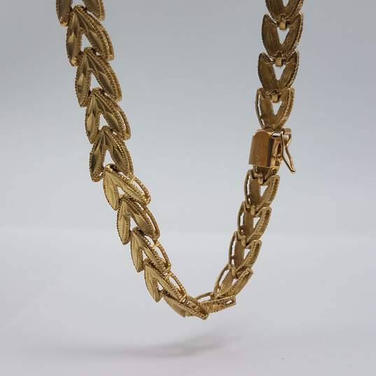 AE Solid 14k Gold Fishtail 20" Chain Necklace 37.4g image number 4
