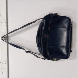 Vintage American Tourister Blue Leather Travel Bag