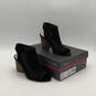 NIB Womens Black Brown Leather Open Toe Slingback Heels Size 7W image number 5