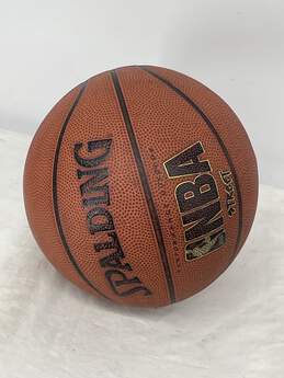 Orange Black Leather Water Resistant NBA Basketball Ball W-0550531-N alternative image
