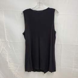 Eileen Fisher Black Sleeveless Twist Front Dress Size L alternative image