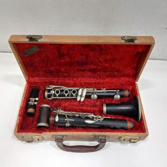 Vintage Johnson Hoffman Clarinet with Travel Case image number 1