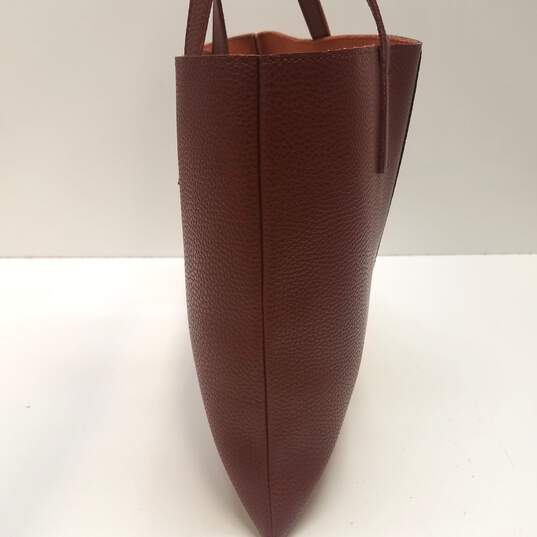 Vince Camuto Vegan Leather Luck Tote Bag Brown image number 5