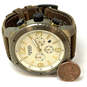 Designer Fossil DE-5005 Adjustable Strap Chronograph Dial Analog Wristwatch image number 2