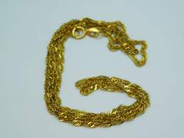 14K Yellow Gold Twisted Chain Necklace 3.0g alternative image