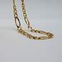 14k Gold Chunky 6.5mm 9.5 Inch Figaro Chain Bracelet/Anklet 13.3g image number 8