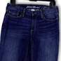 Womens Blue Denim Medium Wash Stretch Pockets Bootcut Leg Jeans Size 8L image number 3