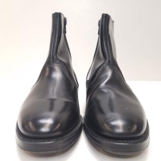 John White Leather Ankle Chelsea Boots Black 7 image number 2