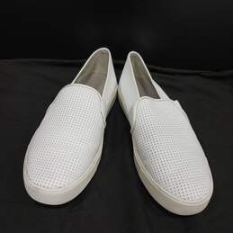 Women's White Vince Slip On Shoes Size 8