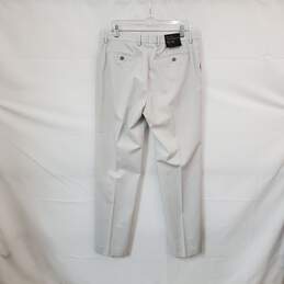 Banana Republic Gray & White Non-Iron Tailored Slim Fit Pant MN Size 34x34 NWT alternative image