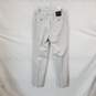 Banana Republic Gray & White Non-Iron Tailored Slim Fit Pant MN Size 34x34 NWT image number 2
