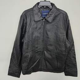 Croft & Barrow Black Leather Coat