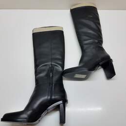 DKNY black tall boots with block heel women's 7 alternative image