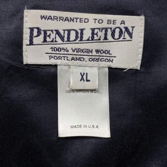 Buy the Vintage Pendleton Multicolor Plaid Wool Zip Up Jacket Size XL ...
