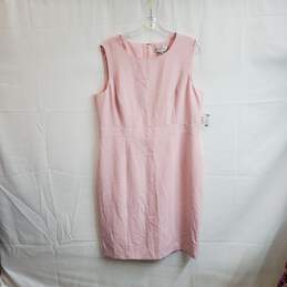 Kasper Light Pink Sleeveless Shift Dress WM Size 16 NWT