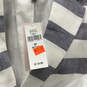 NWT Womens White Blue  Striped Single Breasted Pocket 2 Button Blazer Sz 6P image number 4