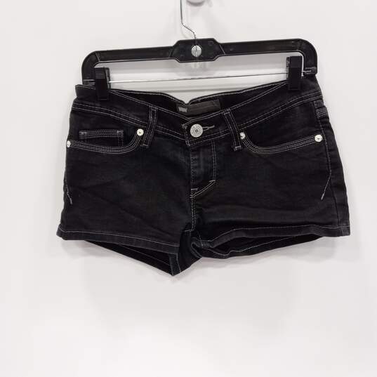 Levi's Black Jean Shorts Women's Size 27 image number 1