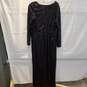 Seraphine Luxe Black Knot Front Sequin Maxi Dress NWT Women's Size 10 image number 2