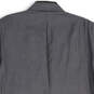 Mens Black Notch Lapel Flap Pocket Long Sleeve Two Button Blazer Size 48L image number 4
