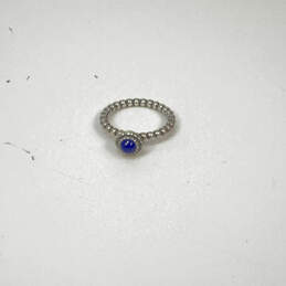 Designer Pandora 925 ALE Sterling Silver Blue Lapis Lazuli Bubble Band Ring alternative image