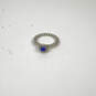 Designer Pandora 925 ALE Sterling Silver Blue Lapis Lazuli Bubble Band Ring image number 2