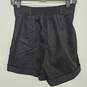 Unicloset Black Elastic Waist Shorts image number 2