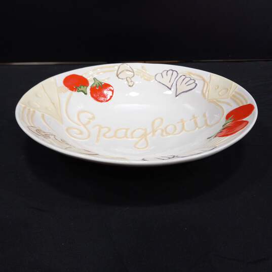 Large Ceramic Spaghetti Bowl image number 2