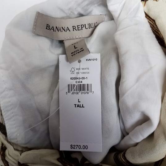 Banana Republic Beige Sleeveless Maxi Dress image number 3