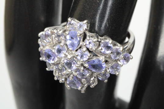 14K White Gold Cubic Zirconia Ring (SZ 7.0) image number 1