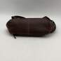 Womens Brown Leather Zipper Pockets Shoulder Bag Purse image number 4