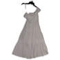 NWT Womens White One Shoulder Tiered Midi Fit and Flare Dress Size Small image number 2