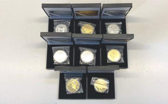Assorted Cryto Replica Novelty Coins Bitcoin Doge Ethereum IOB image number 1