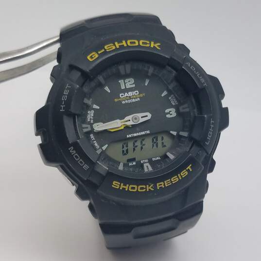 Casio G-Shock G-100 44mm Black Dial Digital Analog Watch 61g image number 1