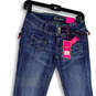 NWT Womens Blue Medium Wash Pockets Denim Stretch Flared Leg Jeans Size 0 image number 3
